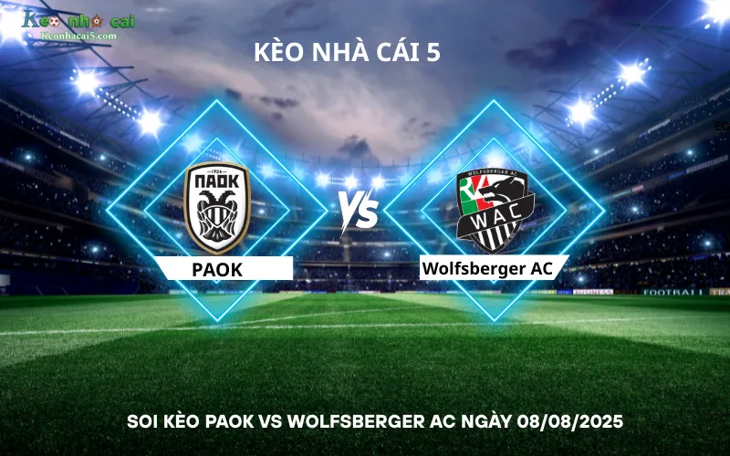 Soi kèo PAOK vs Wolfsberger AC